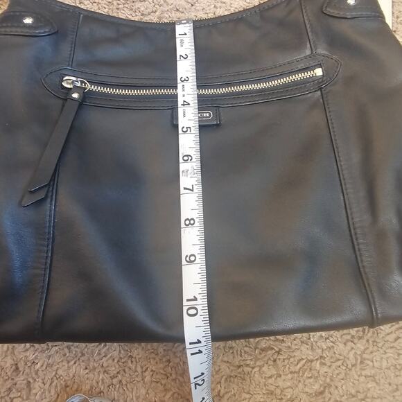 Coach Daisey Leather Bucket Bag F23937 Black Shoulder Strap Hangtag Purse Pocket - Picture 13 of 14